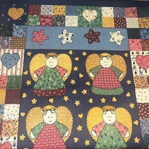 Vintage ! Patchwork Angel Quilt